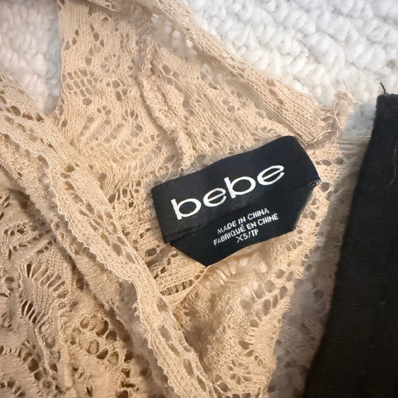 Bebe Elegant Lace Bralette - Cream - Picture 2 of 3